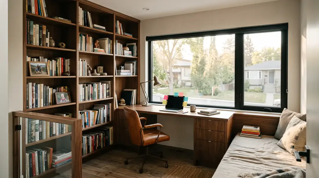 Neutra VDL, Narrow-Lot — Home office / den