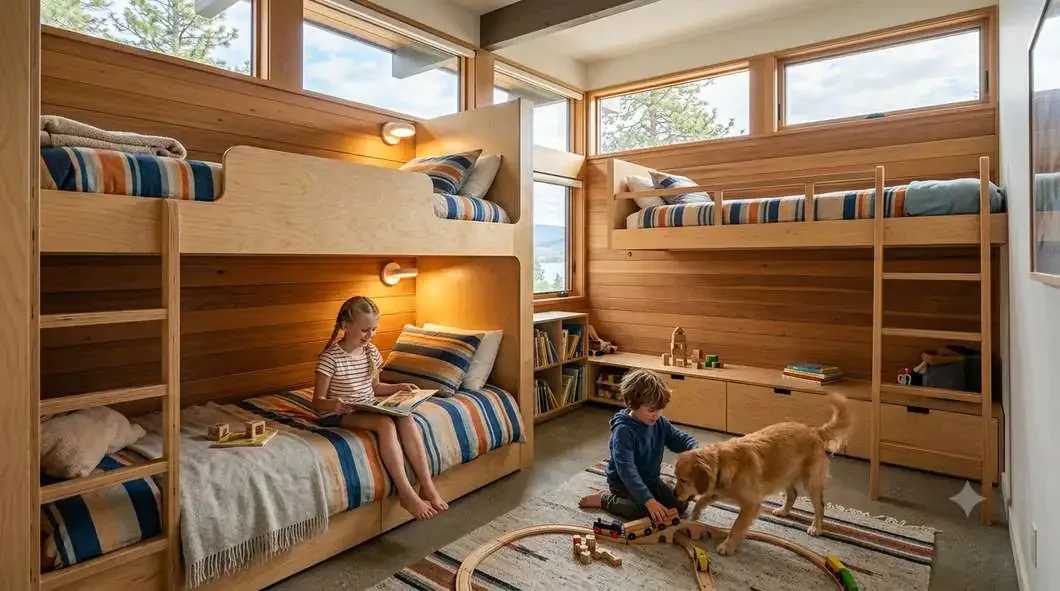 The 50-Footer — Kids' bunk room