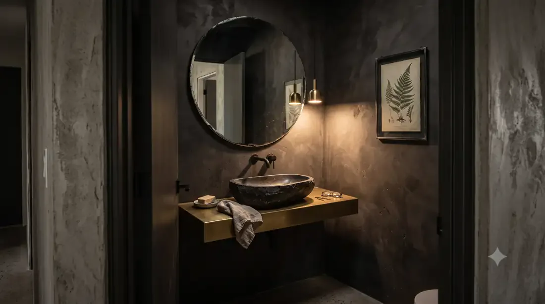 Case Study House #21 — Powder room
