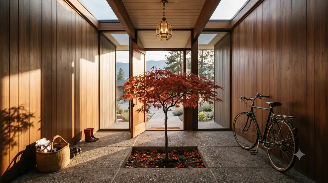 Stahl House — Living room to the lake