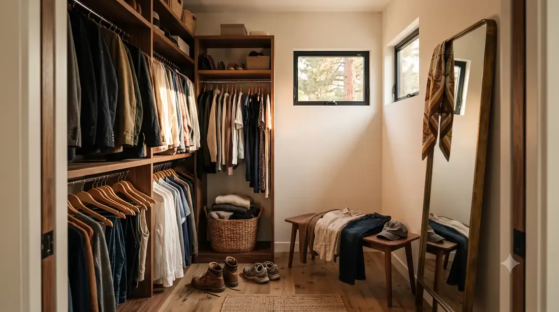 The Glenmore Eichler — Primary walk-in closet