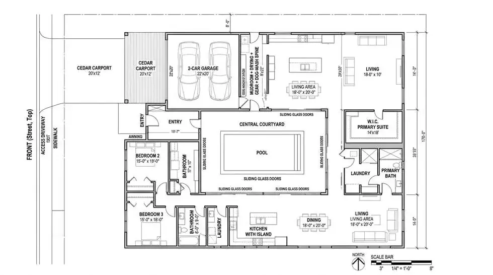 The Glenmore Courtyard floor plan