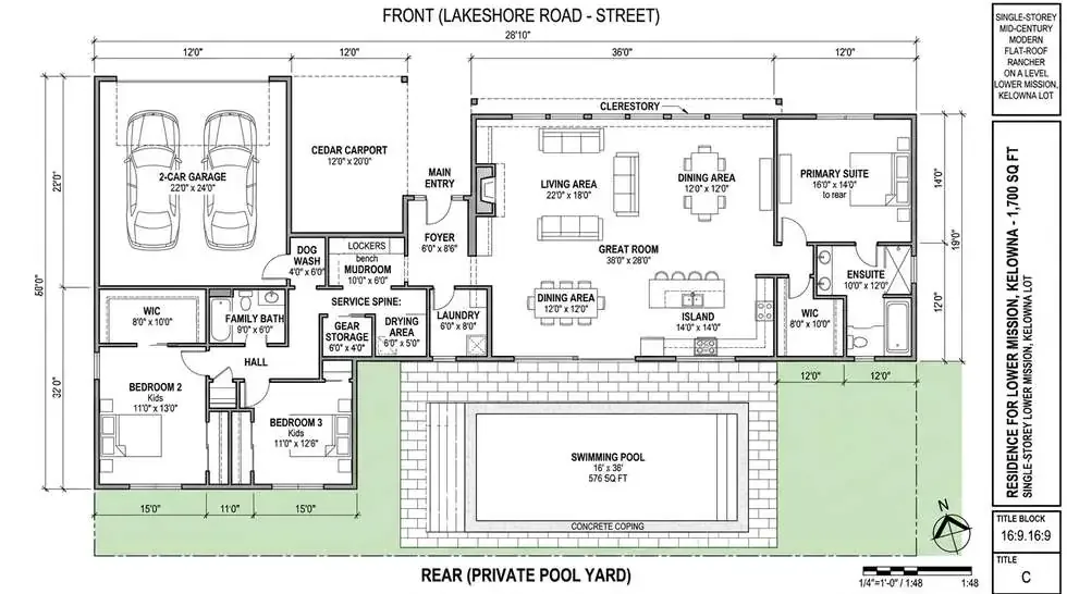 The Lower Mission Rancher floor plan
